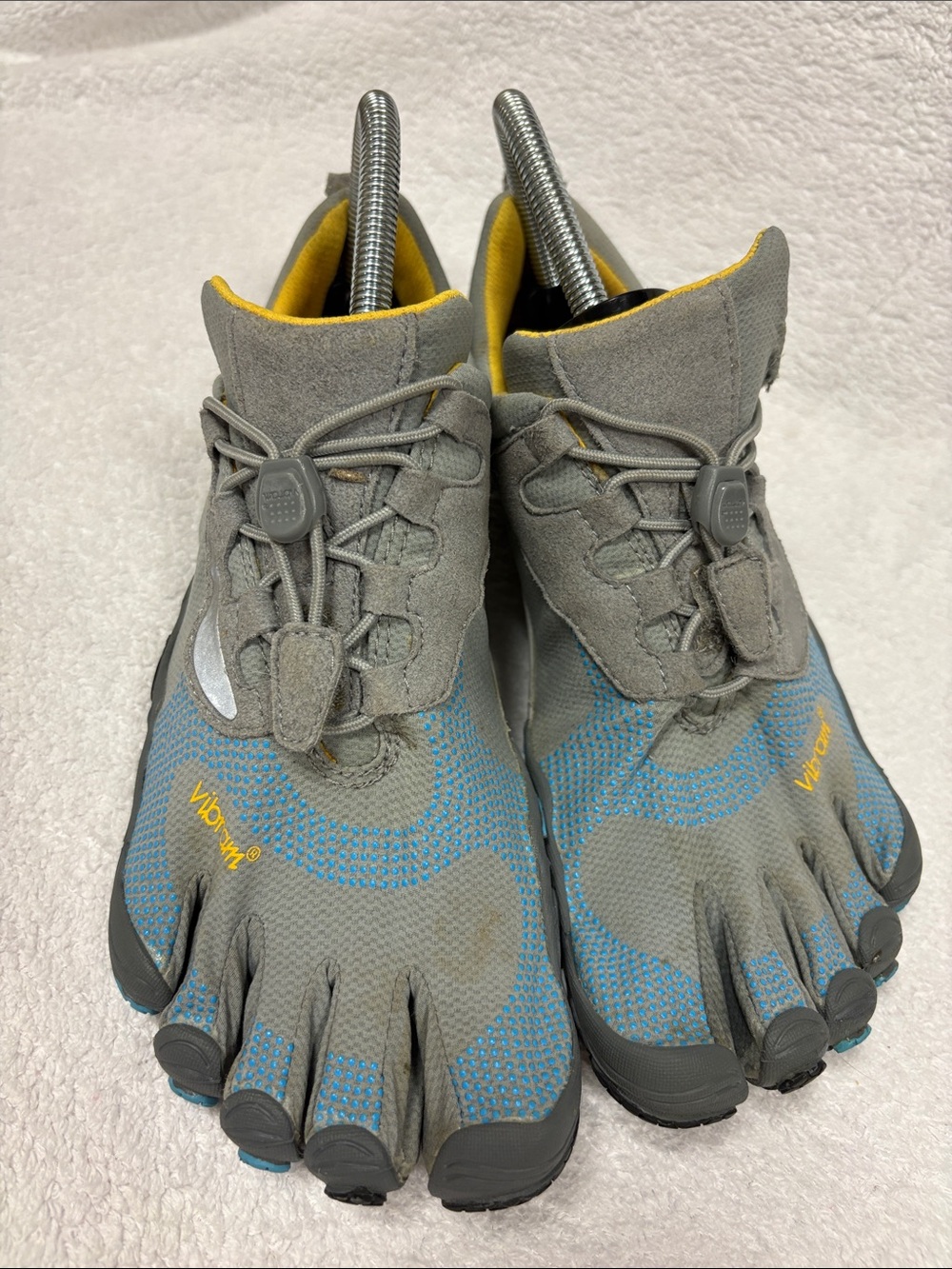 Vibram Fivefingers Womens Bikila LS Barefoot Running Gray Blue Size 8 eur 40